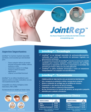 Catálogo para dolor articular