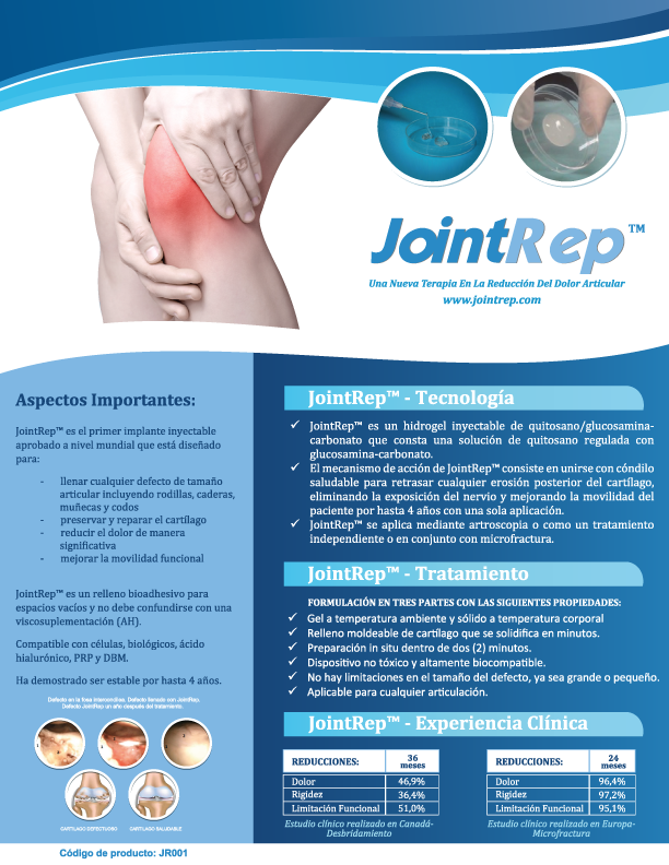 Catálogo para dolor articular